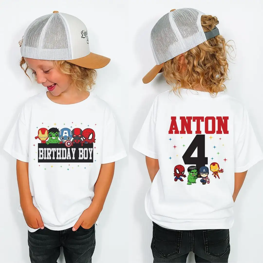 Marvel Avengers Birthday Boy Shirt for Kids