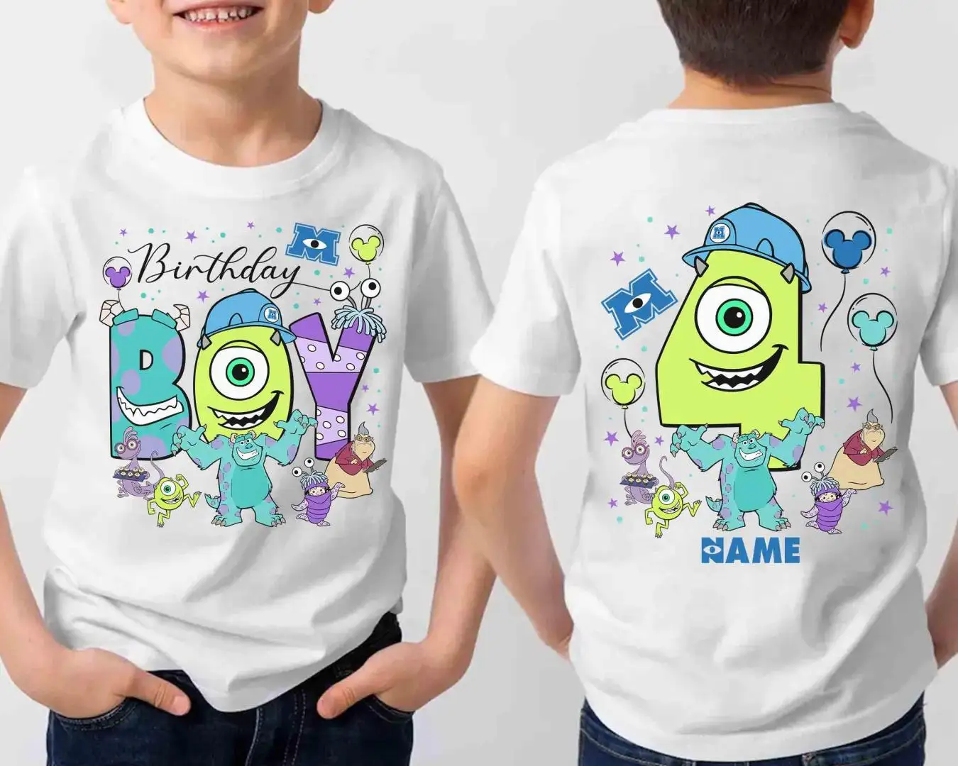 Monsters Inc Birthday Boy Shirt for Kids