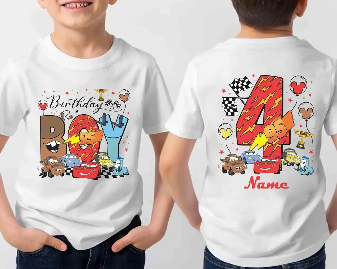 Disney Cars Birthday Boy Shirt for Trip Gift