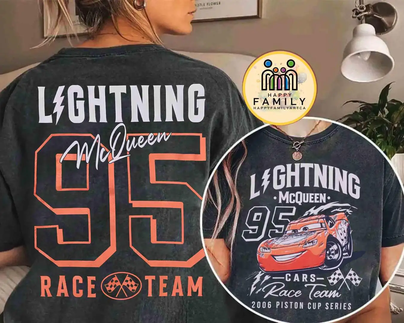 Disney Cars Lightning McQueen Two-Sided Shirt for Boys