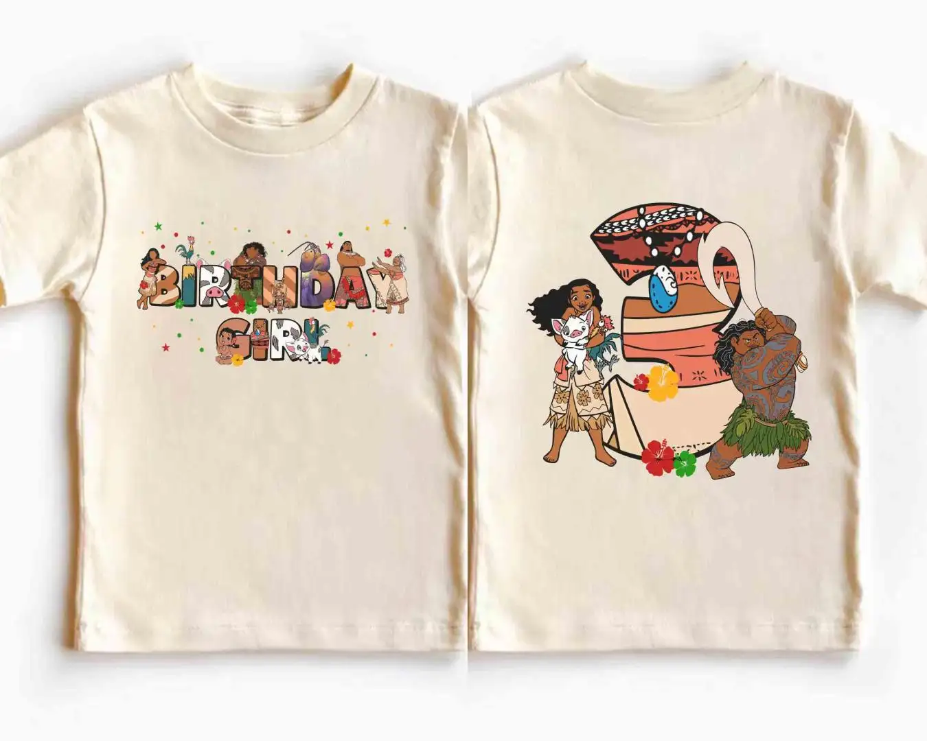 Custom Moana Birthday Girl Shirt for Disneyland Trip