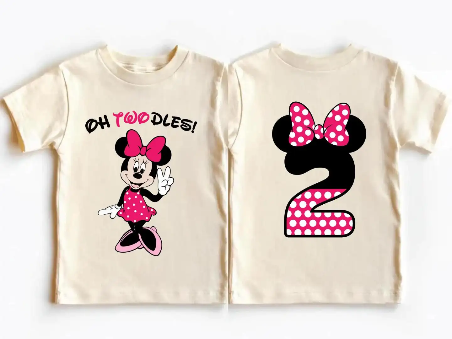 Minnie Mouse Second Birthday Shirt for Girls