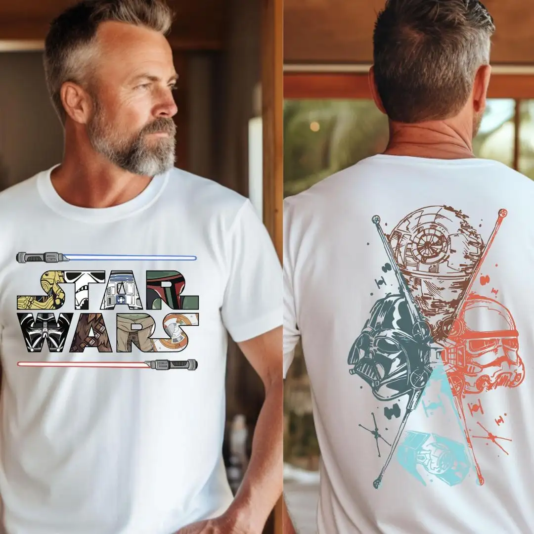 Retro Star Wars Shirt | Disney Darth Vader Two-Sided Shirt