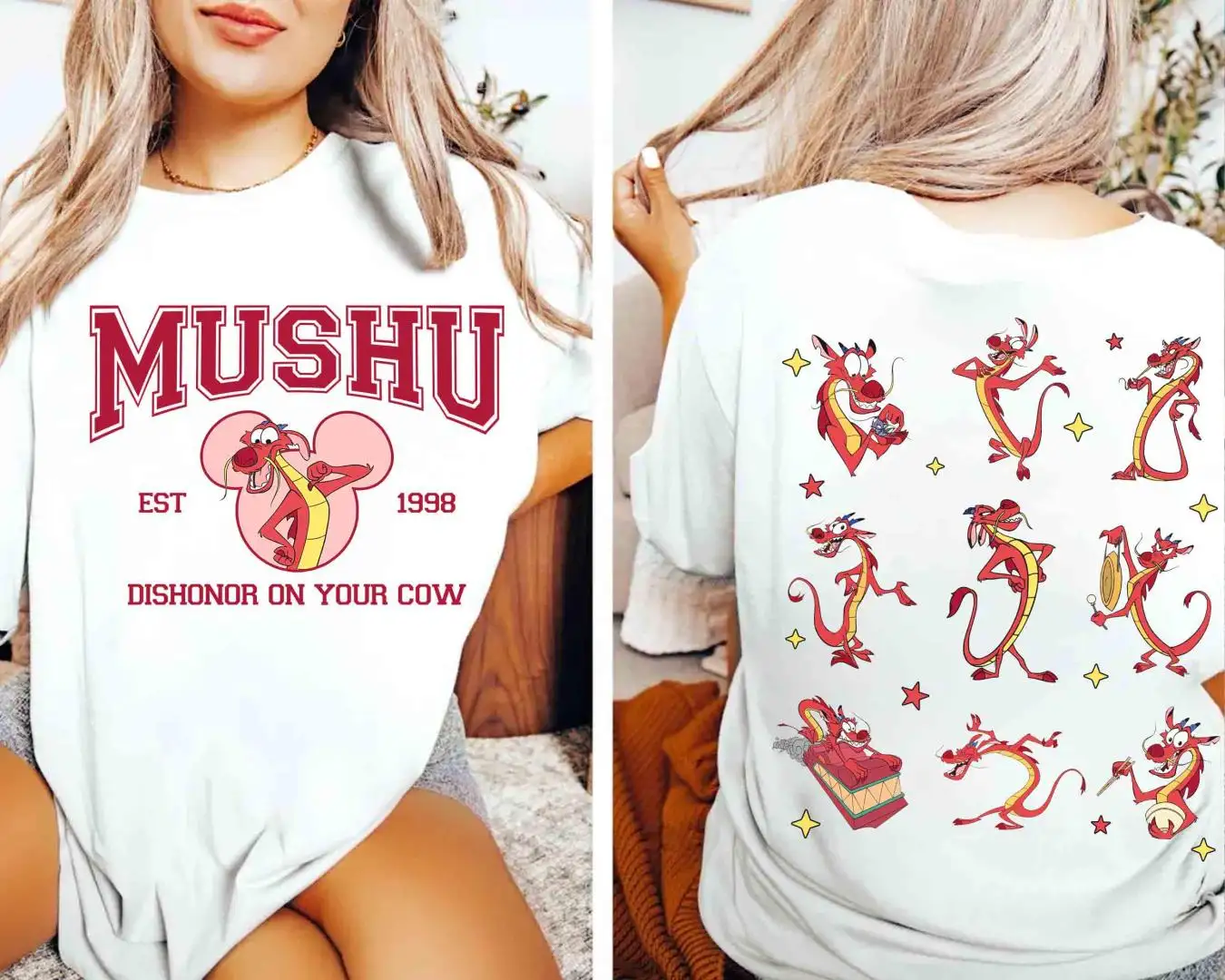 Disney Mulan Mushu Dragon Dishonor Shirt for Family Vacation