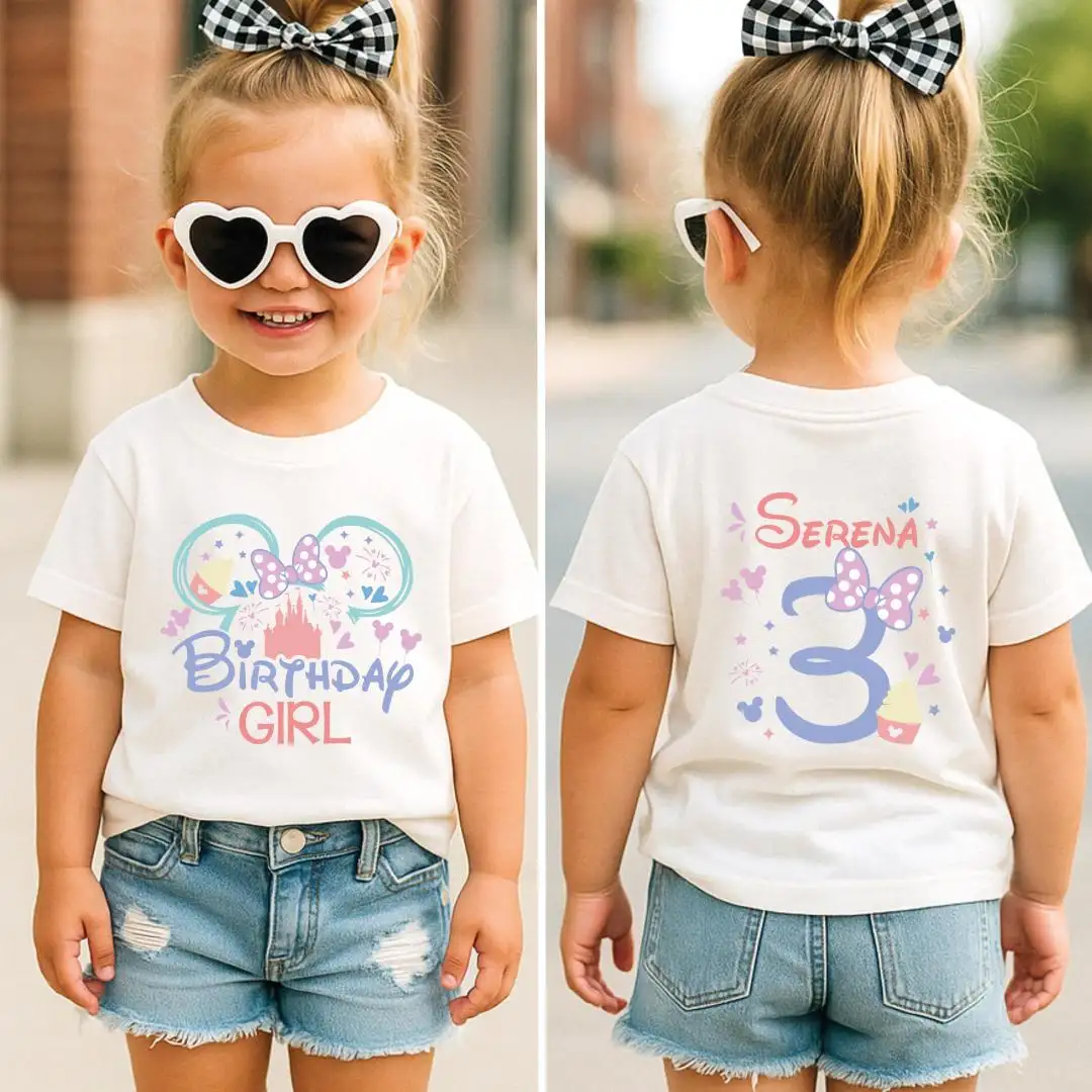 Minnie Mouse Birthday Girl Shirt for Kids