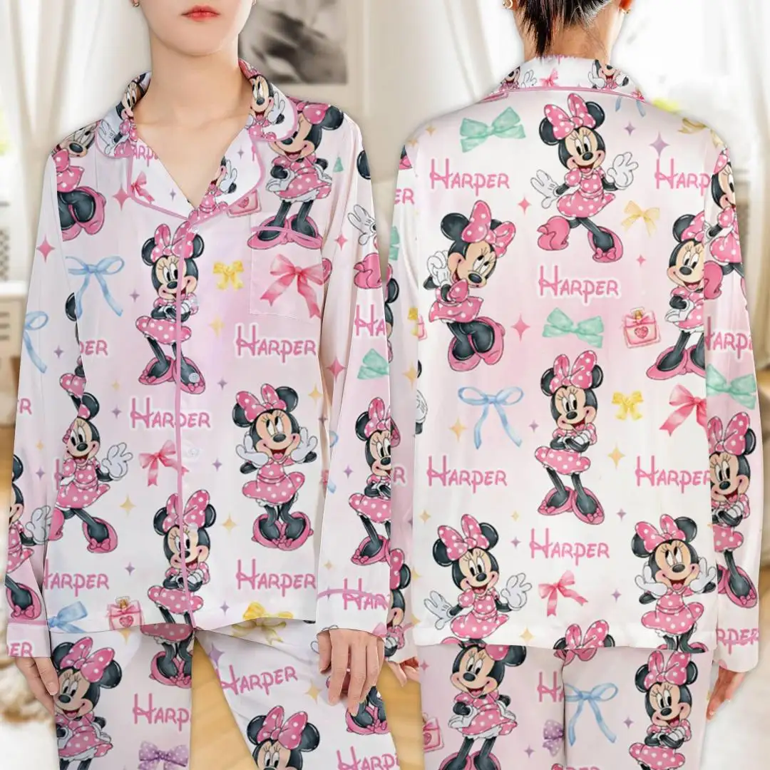 Personalized Watercolor Minnie Mouse Birthday Shirt