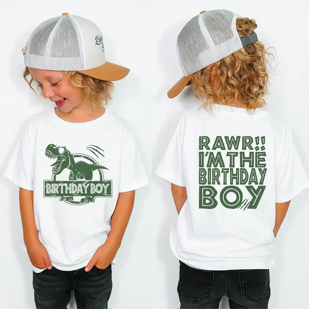 Dinosaur Birthday Shirt for Toddler Boys Party