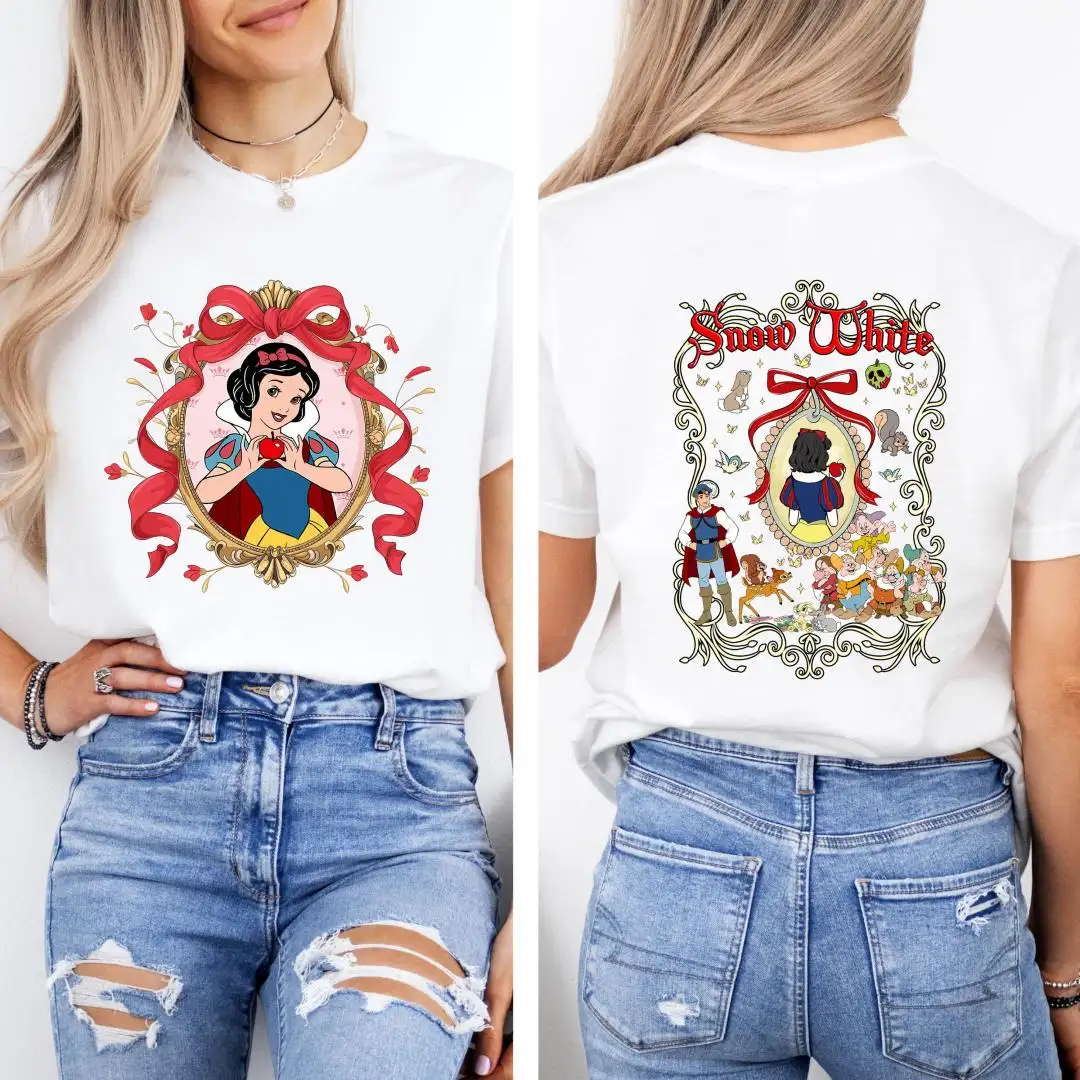 Disney Snow White Princess Shirt with Coquette Bow