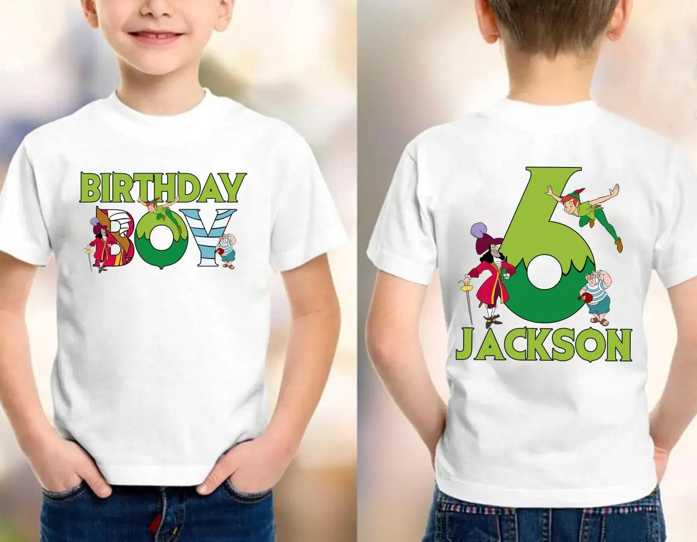 Disney Peter Pan Birthday Shirt for Family Matching