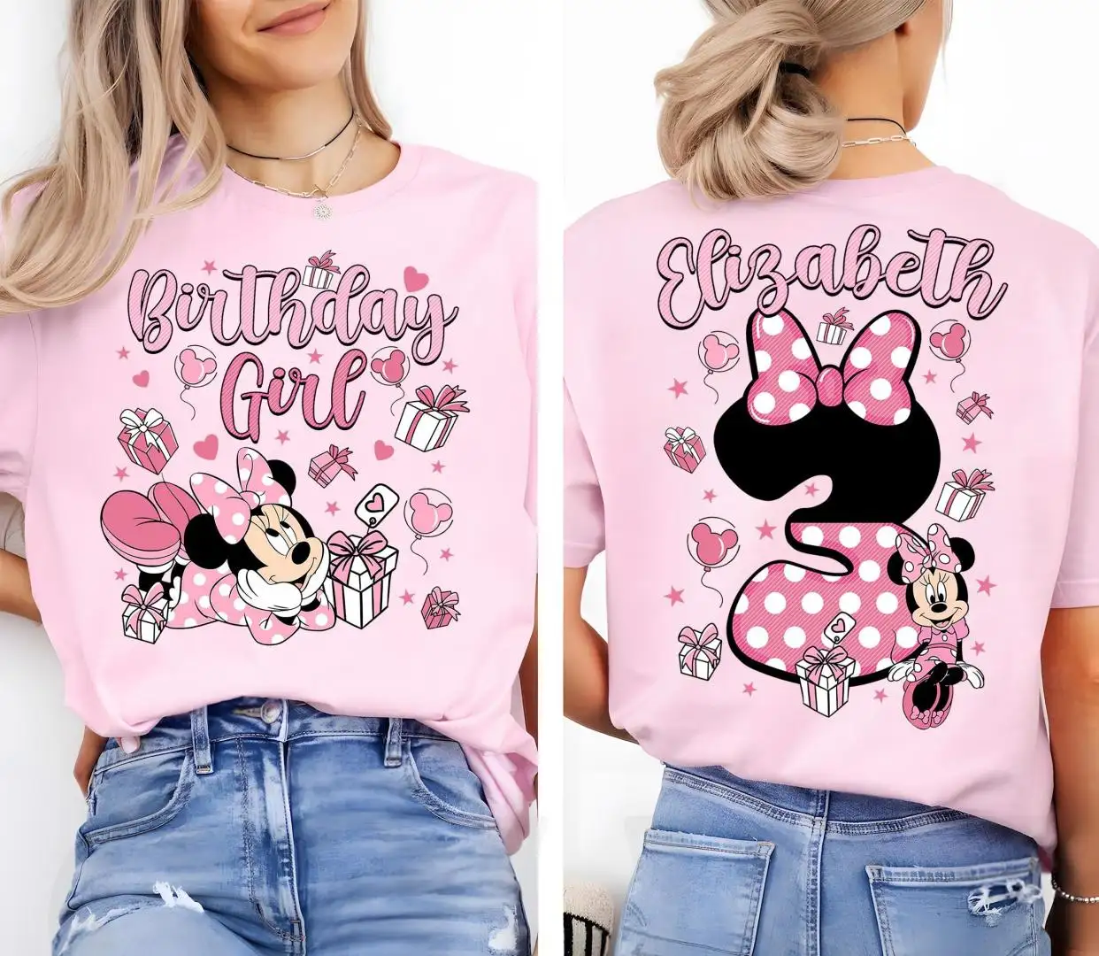 Minnie Mouse Birthday Girl Shirt for Disneyland Party
