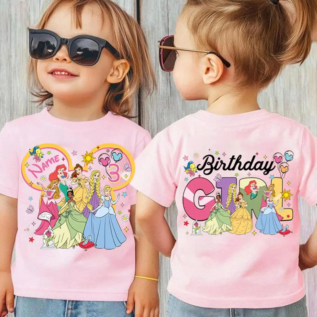 Disneyland Princess Birthday Shirt for Girls