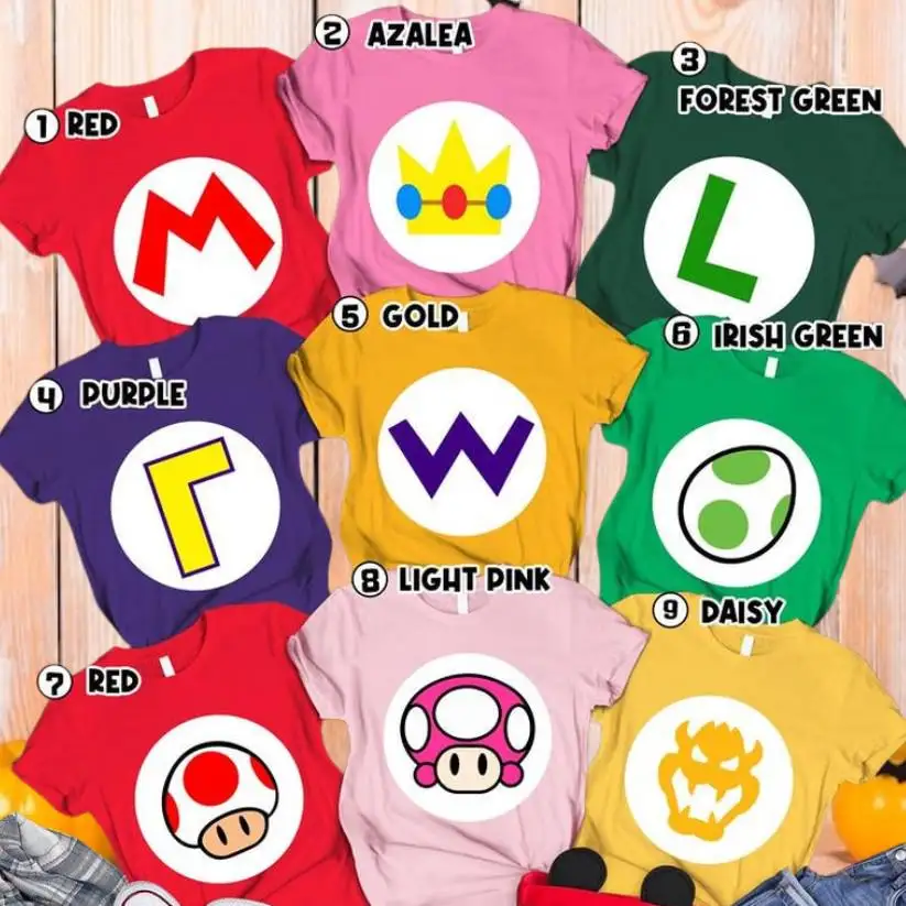 Super Mario Family Halloween Costume Shirt