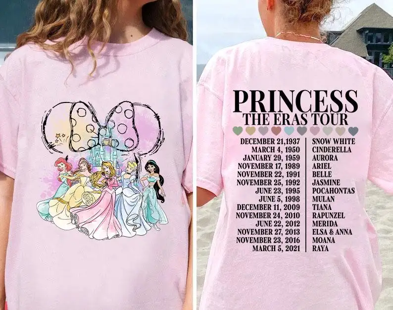 Disneyland Princess Eras Tour Shirt for Family Vacation