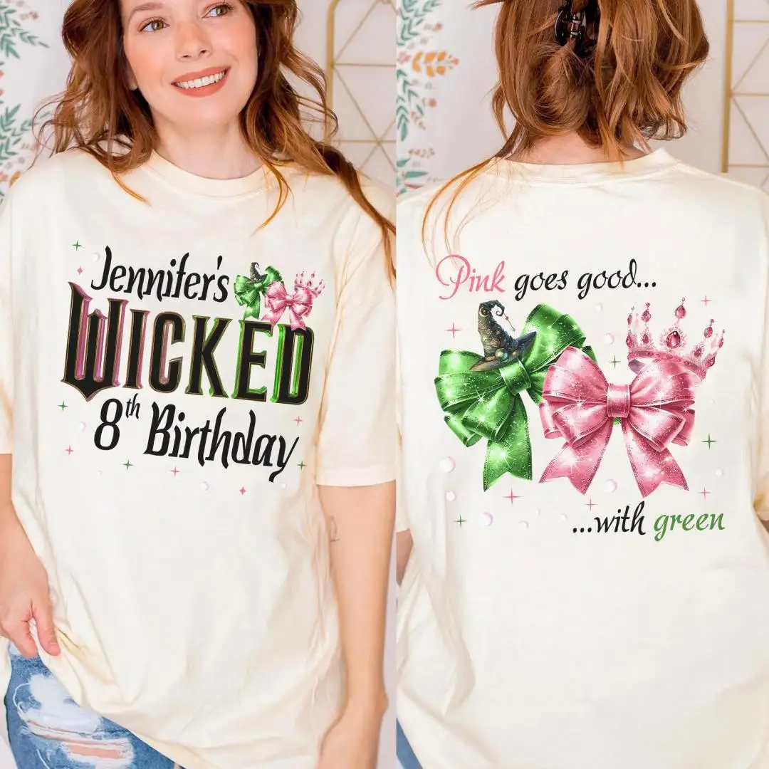 Personalized Wicked Movie Birthday Gift Shirt