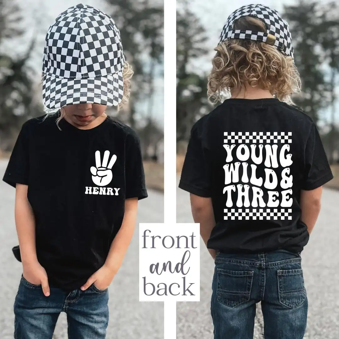 Third Birthday Shirt for Kids Party Gift