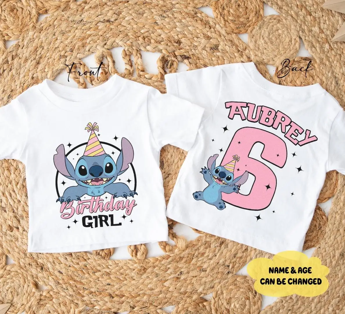 Disney Stitch Birthday Shirt for Kids