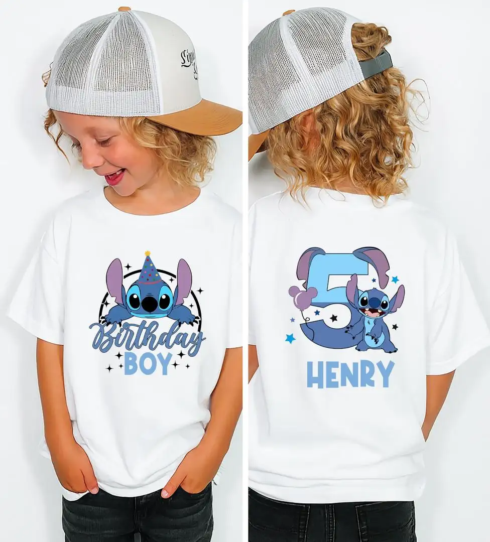 Stitch Birthday Boy Shirt for Disney Party