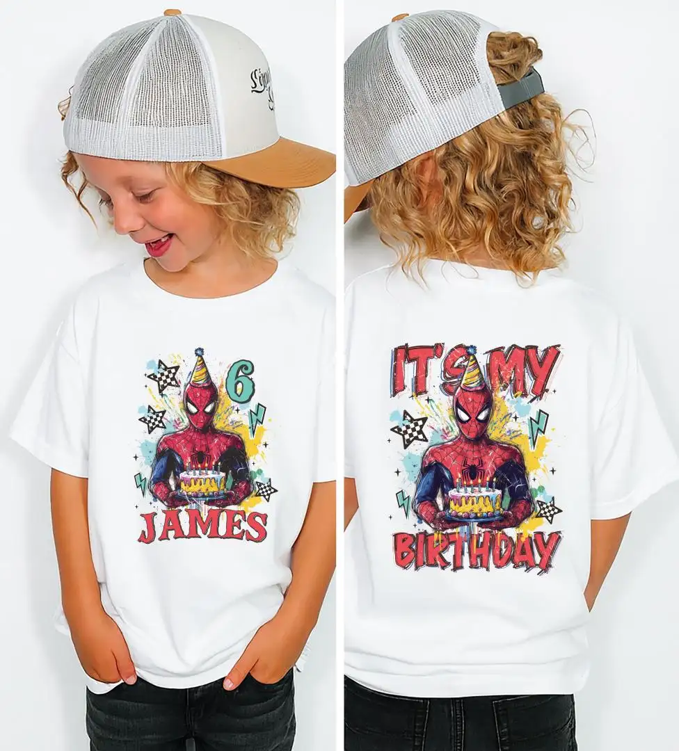 Spider-Man Birthday Boy Shirt for Kids
