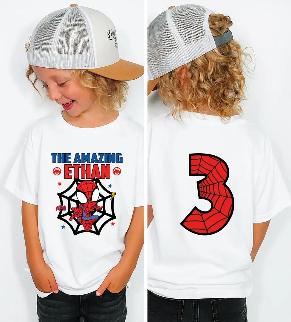 Spider-Man Birthday Boy Shirt for Superhero Fans