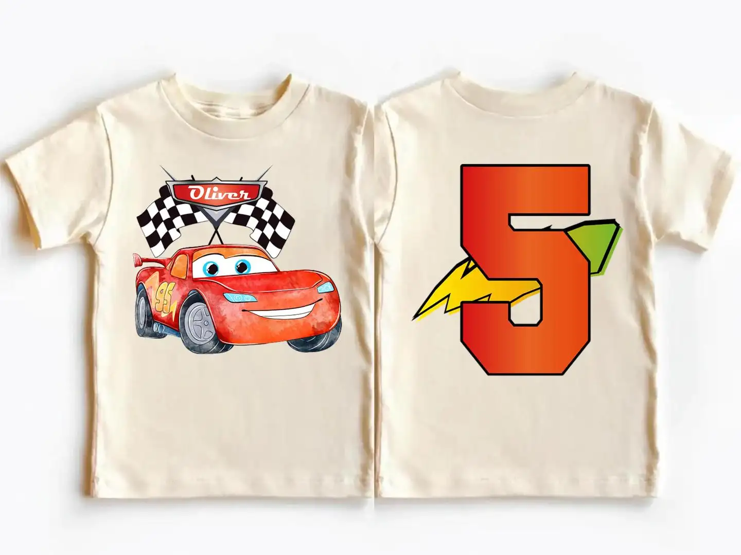Lightning McQueen Birthday Shirt for Boys