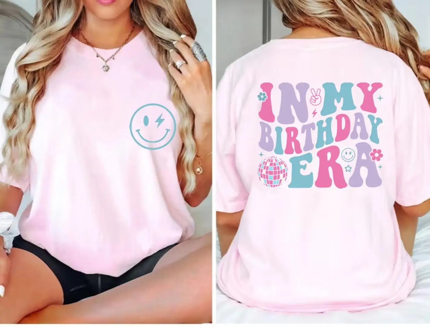 Retro Birthday Girl Shirt for Teen Birthday Party