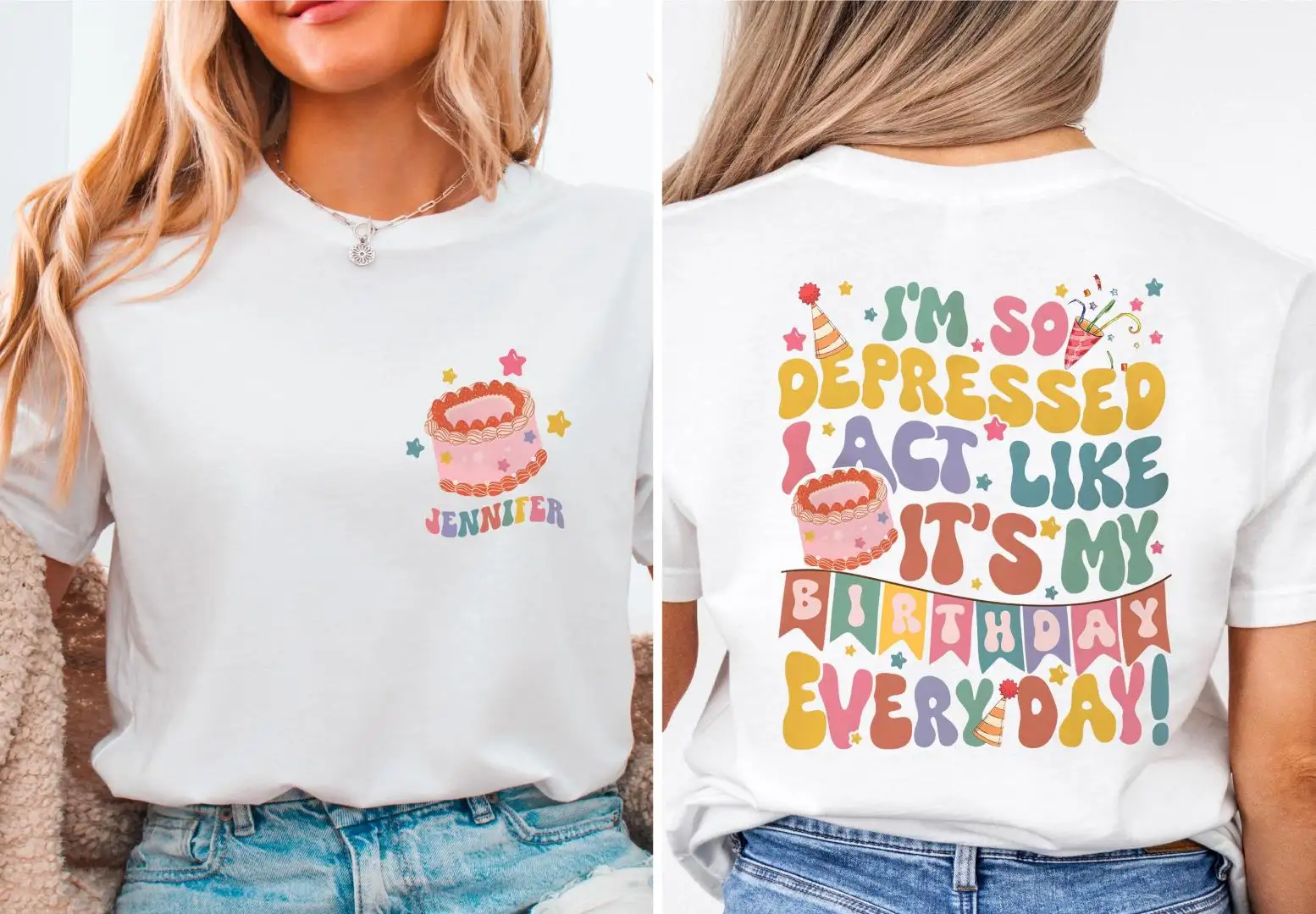Depressed Birthday Shirt for Women