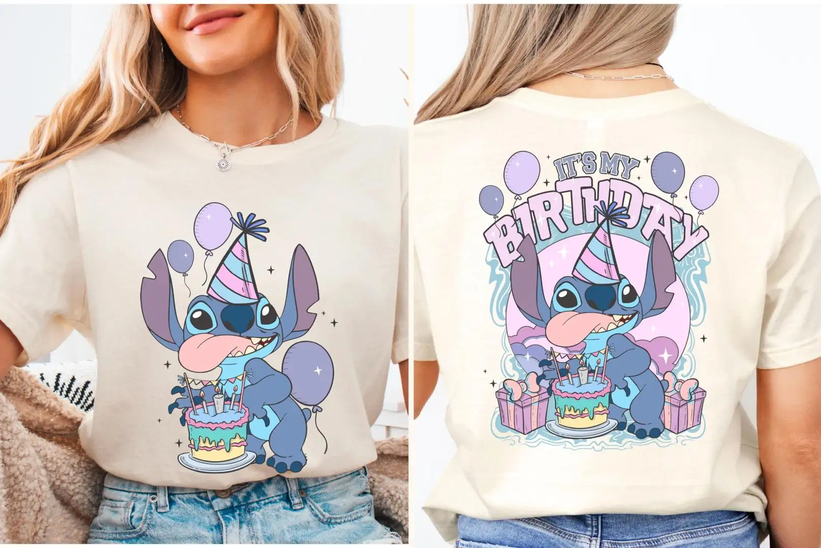 Disney Stitch Birthday Party Shirt