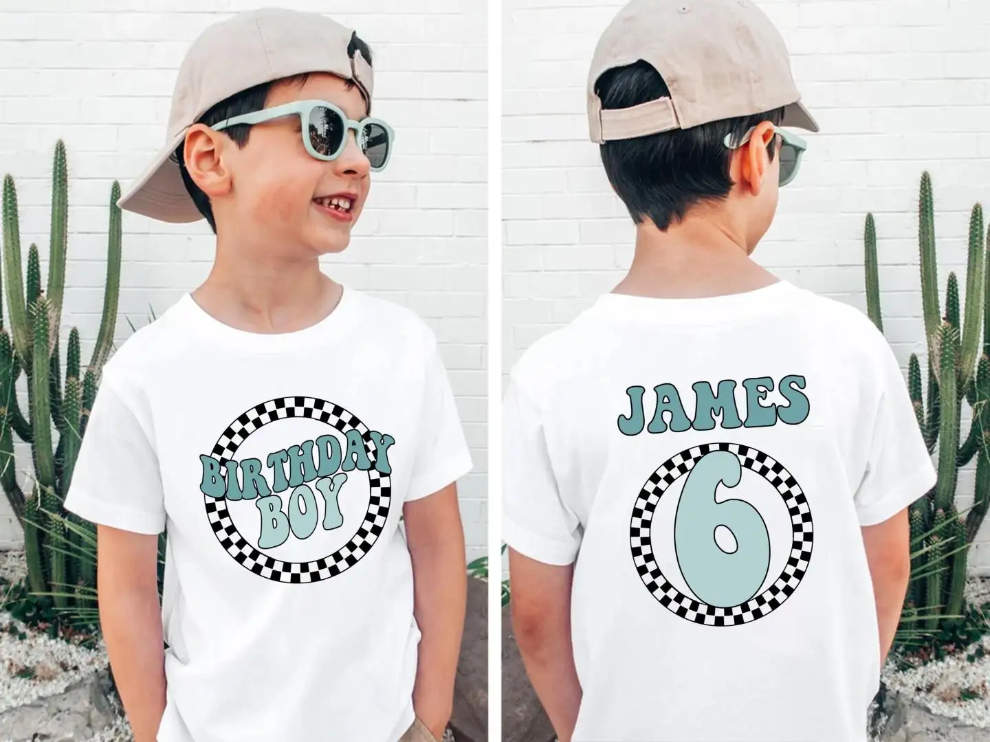 Custom Birthday Boy Shirt for Kids Party
