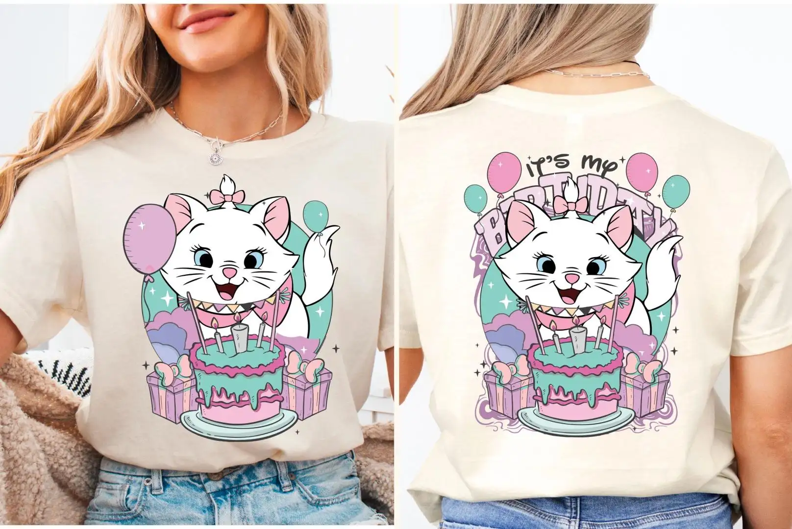Disney Aristocats Marie Birthday Party Shirt