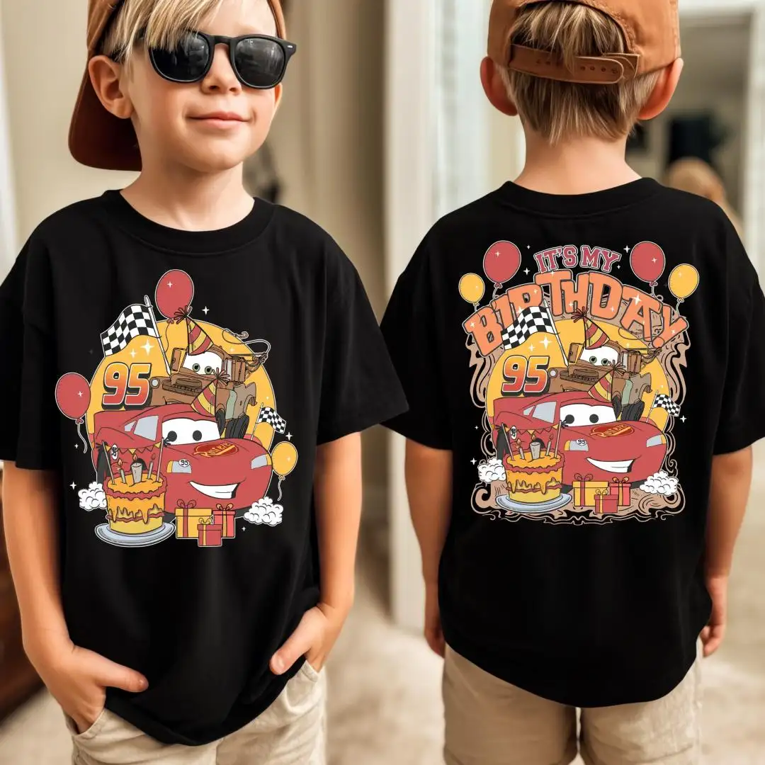 Disney Cars Birthday Boy Lightning McQueen Shirt