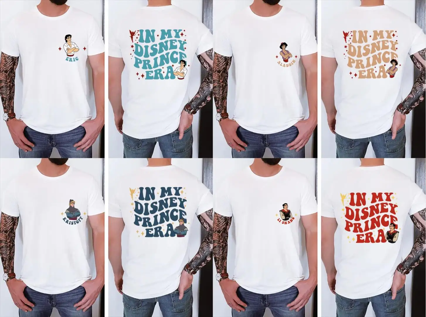 Disney Princes Matching Birthday Shirt for Boys