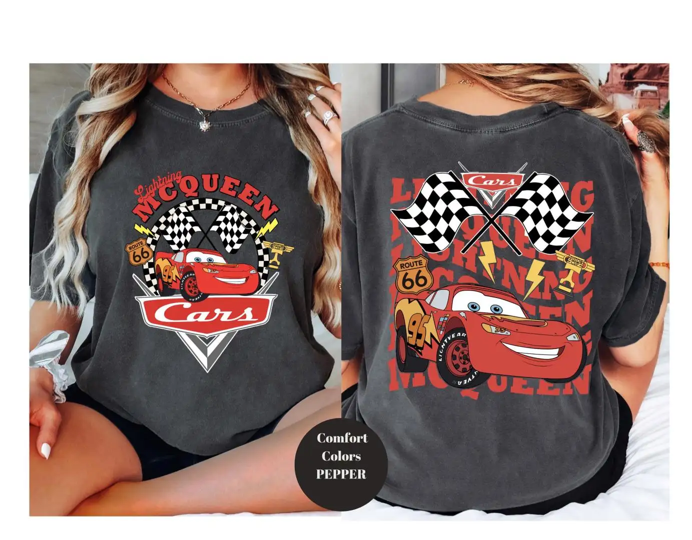 Vintage Lightning McQueen Disney Shirt for Family Vacation