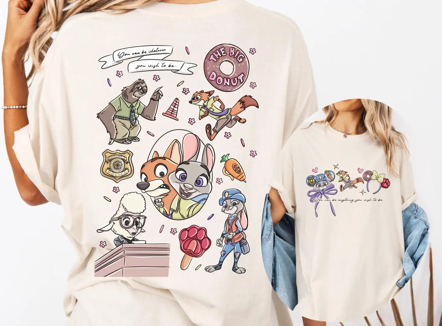 Zootopia Disney Judy Hopps Coquette Bow Shirt