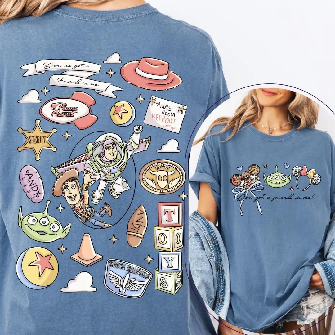 Toy Story Disney Shirt with Coquette Bow