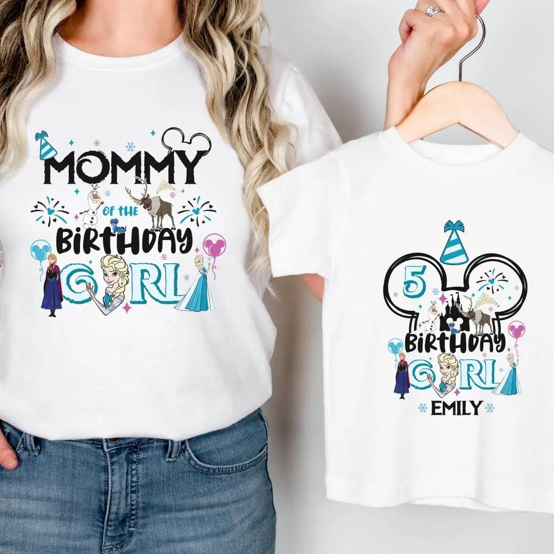 Frozen Birthday Shirt for Toddler Girls