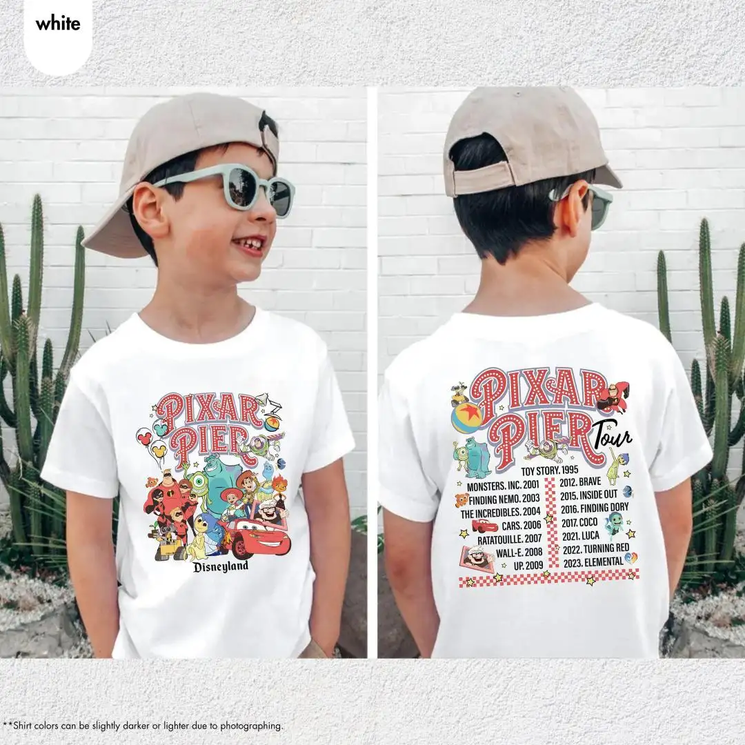 Kids Disney Pixar Tour Shirt for Family Vacation