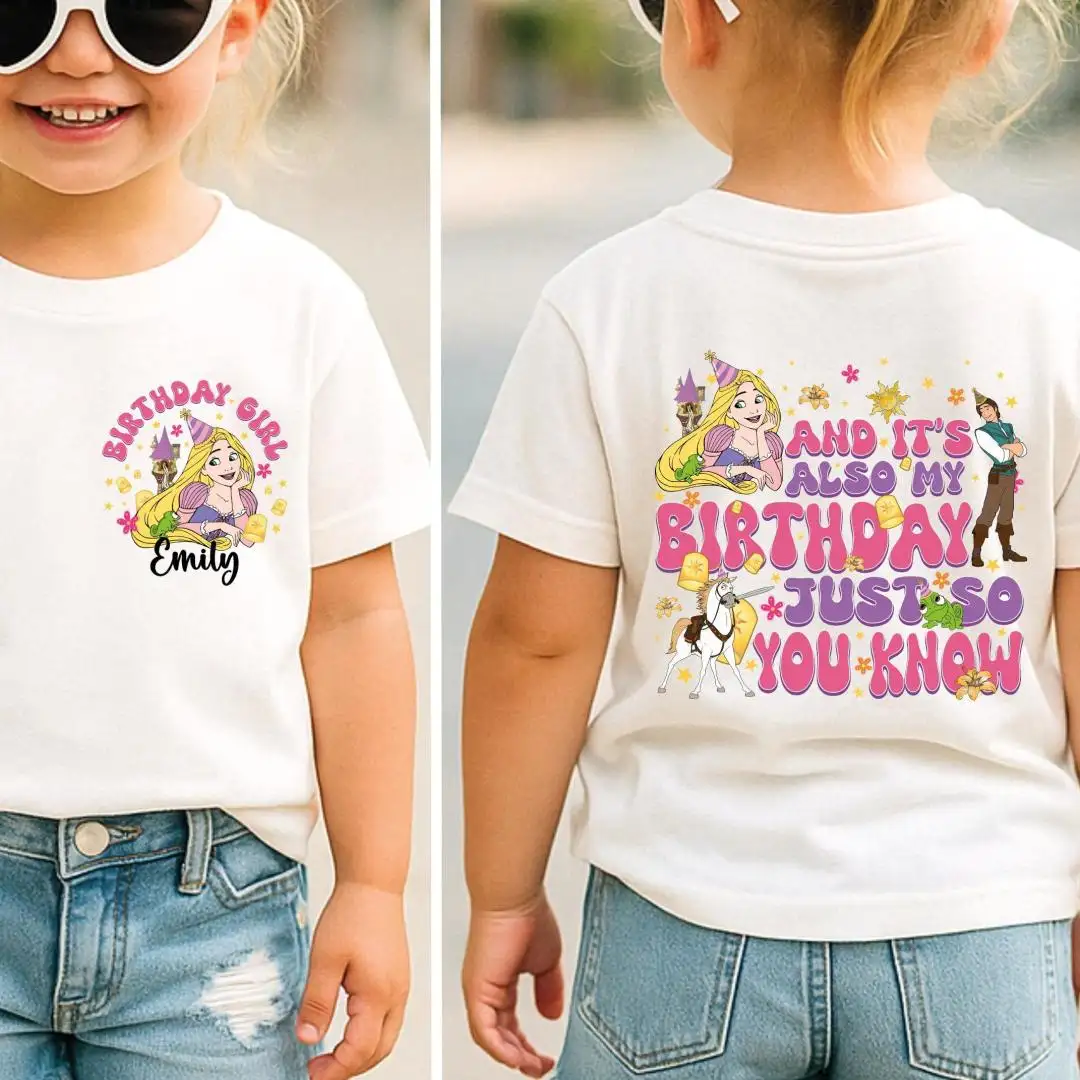 Disney Princess Rapunzel Birthday Shirt for Girls