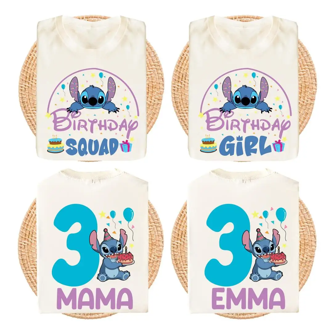 Stitch Birthday Shirt for Disney Family Gifts
