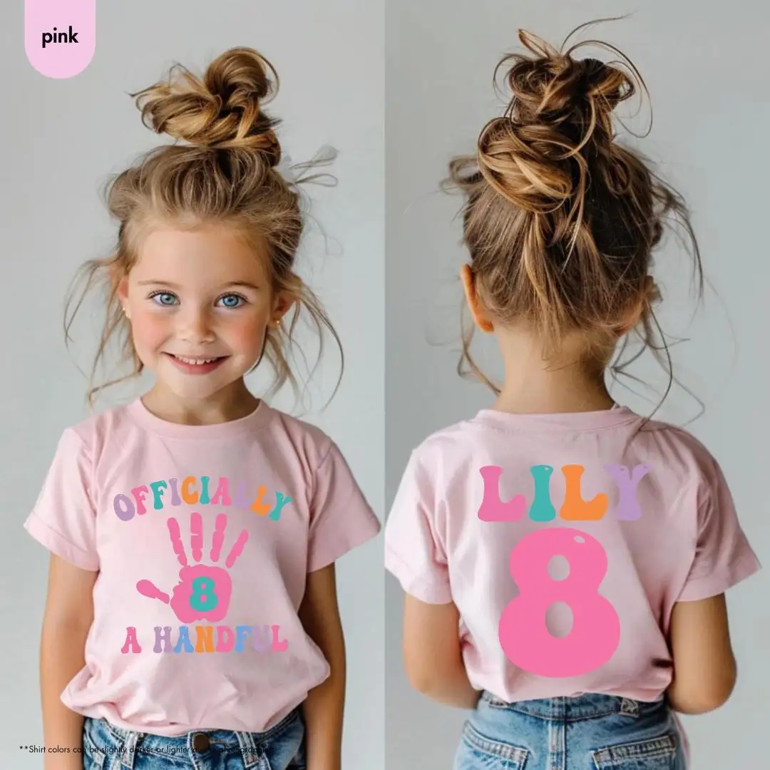 Personalized Handprint Birthday Shirt for Kids