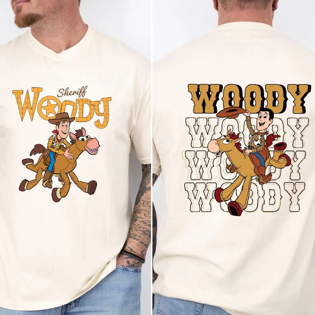 Disney Sheriff Woody Shirt | Toy Story Character Shirt