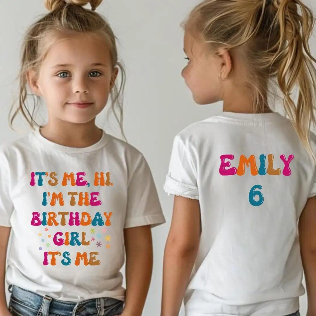 Custom Birthday Girl Personalized Name Shirt