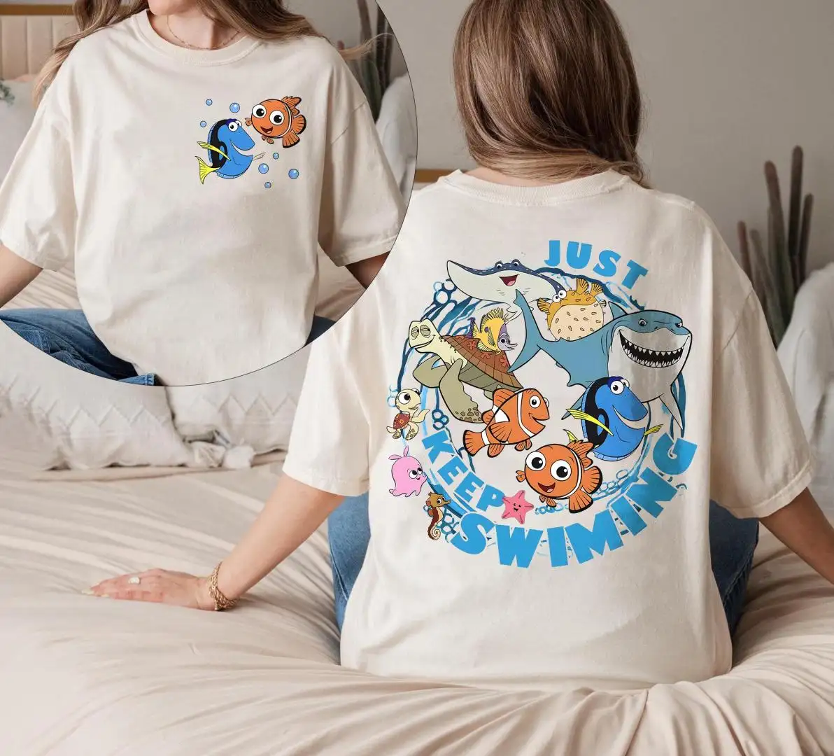 Finding Nemo Just Keep Swimming Disney Vacation Shirt