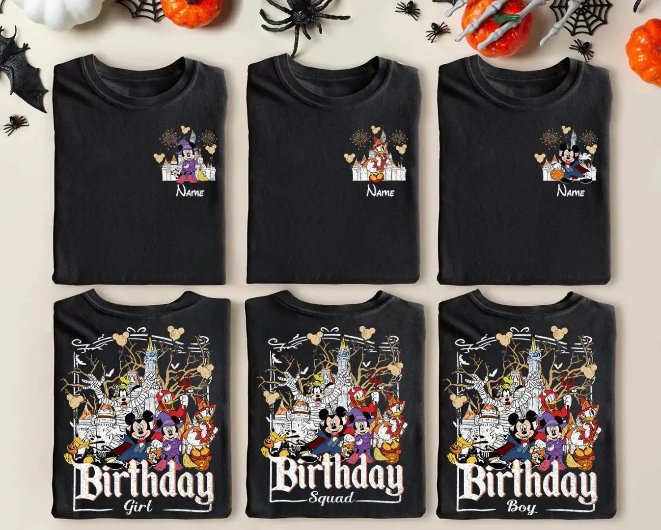 Disney Halloween Birthday Shirt for Family Trips