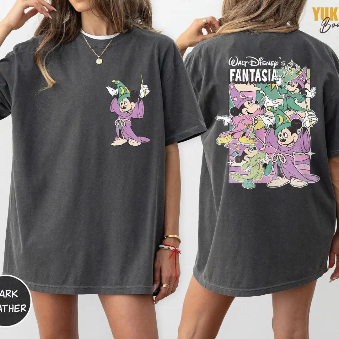 Vintage Disney Fantasia Sorcerer Mickey Magic Shirt