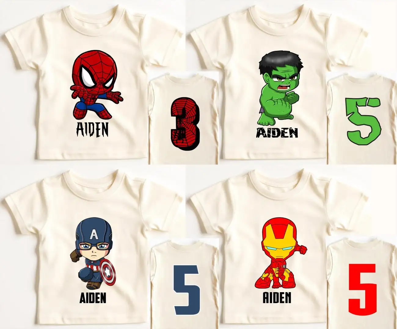 Superhero Birthday Shirt for Kids