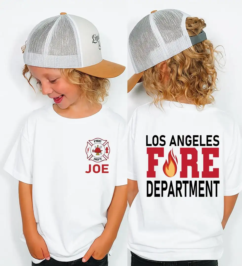 Personalized Firefighter Birthday Shirt for Boys