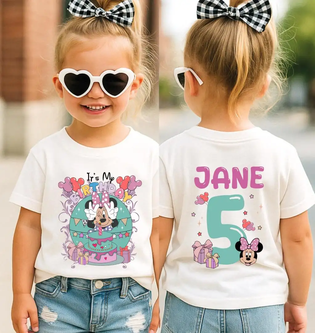 Minnie Mouse Birthday Girl Shirt for Kids