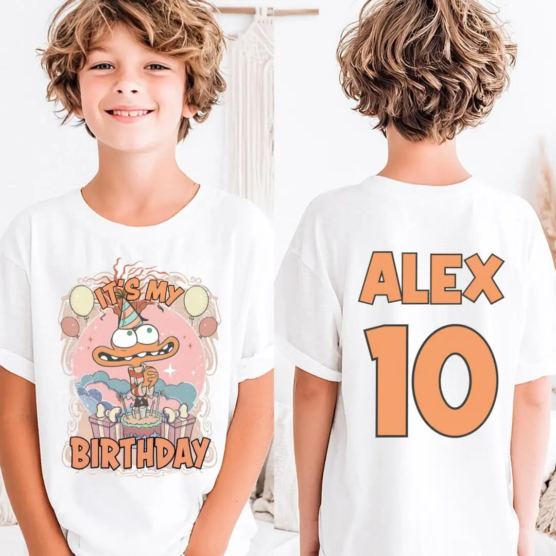 Custom Inside Out Birthday Shirt for Toddlers