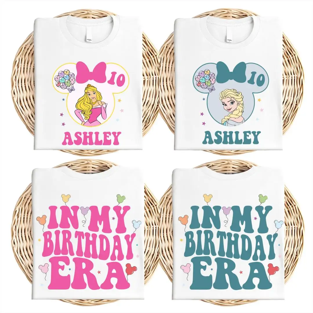 Disney Princess Birthday Shirt for Girls