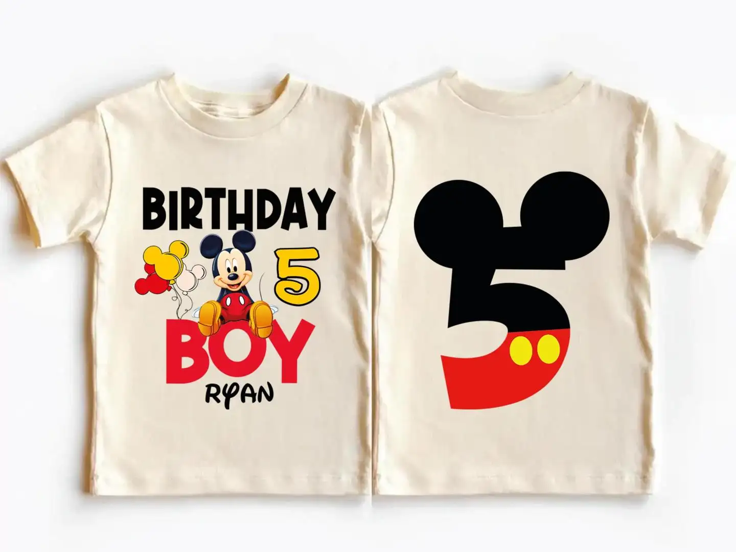 Mickey Birthday Boy Shirt for Disneyland Trip